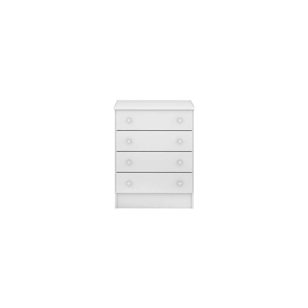Cômoda  4Gavetas Doce Sonho Branco - Montanaris Decor