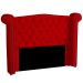 Cabeceira Casal King 195cm Decorativa Ayla Veludo Vermelho - Montanaris Decor