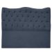 Cabeceira Casal Queen 160cm Dunas Veludo Azul Marinho - Montanaris Decor