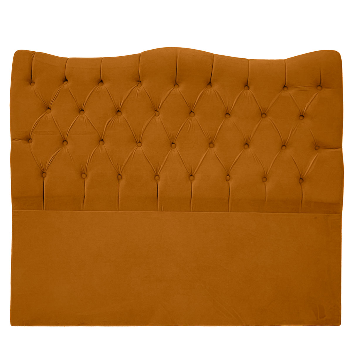 Cabeceira Casal Queen 160cm Dunas Veludo Terracota - Montanaris Decor