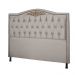 Cabeceira Solteiro 90cm Decorativa Maitê Veludo Bege - Montanaris Decor