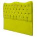 Cabeceira Solteiro 90cm Dunas Veludo Amarelo - Montanaris Decor