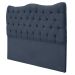 Cabeceira Solteiro 90cm Dunas Veludo Azul Marinho - Montanaris Decor