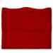 Cabeceira Solteiro 90cm Dunas Veludo Vermelho - Montanaris Decor