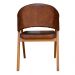 Cadeira Decorativa Antonela Courino Marrom Cleverland - Montanaris Decor