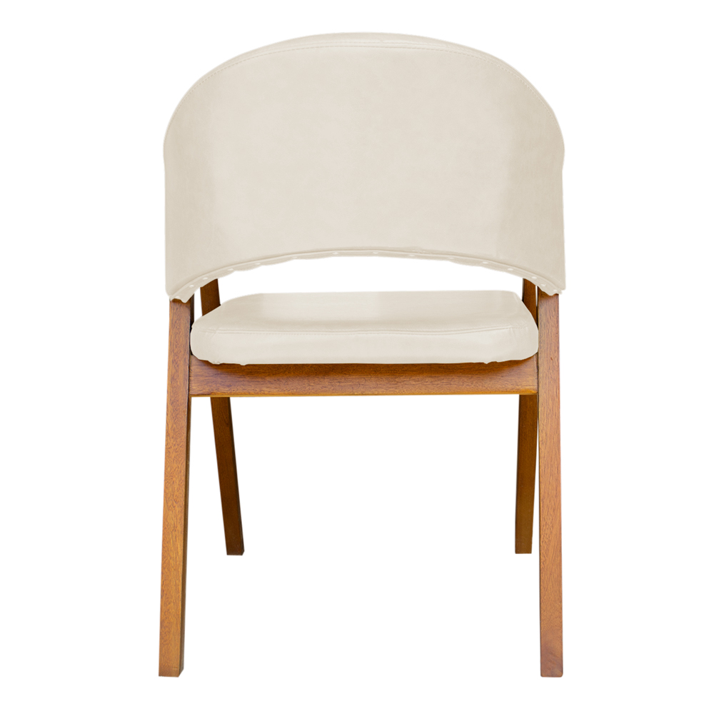 Cadeira Decorativa Antonela Veludo Bege  - Montanaris Decor