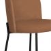 Cadeira Decorativa Elegance Base Preto Linho Avelã - Montanaris Decor