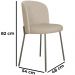 Cadeira Decorativa Elegance Base Titanium Linho - Montanaris Decor