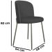 Cadeira Decorativa Elegance Base Titanium Linho Chumbo - Montanaris Decor