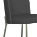 Cadeira Decorativa Elegance Base Titanium Linho Chumbo - Montanaris Decor
