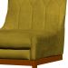 Cadeira Decorativa Valentina Base Bronze Veludo Amarelo - Montanaris Decor