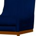 Cadeira Decorativa Valentina Base Bronze Veludo Azul Marinho - Montanaris Decor