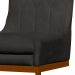 Cadeira Decorativa Valentina Base Bronze Veludo Cinza - Montanaris Decor