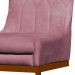 Cadeira Decorativa Valentina Base Bronze Veludo Rosa - Montanaris Decor