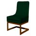 Cadeira Decorativa Valentina Base Bronze Veludo Verde - Montanaris Decor