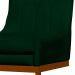 Cadeira Decorativa Valentina Base Bronze Veludo Verde - Montanaris Decor