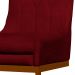 Cadeira Decorativa Valentina Base Bronze Veludo Vermelho - Montanaris Decor