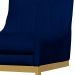 Cadeira Decorativa Valentina Base Dourada Veludo Azul Marinho - Montanaris Decor