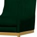 Cadeira Decorativa Valentina Base Dourada Veludo Verde - Montanaris Decor