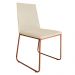 Cadeira de Jantar Estofada Lille Base Bronze Veludo Bege - Montanaris Decor