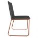 Cadeira de Jantar Estofada Lille Base Bronze Veludo Cinza - Montanaris Decor