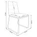 Cadeira de Jantar Estofada Lille Base Gold Veludo Bege - Montanaris Decor