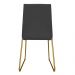 Cadeira de Jantar Estofada Lille Base Gold Veludo Cinza - Montanaris Decor