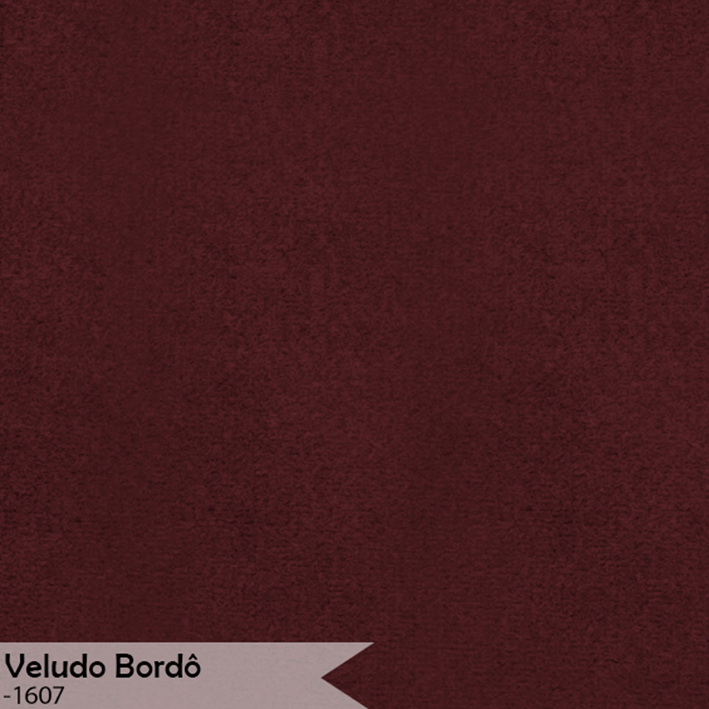 Cadeira de Jantar Estofada Lille Base Preta Veludo Bordô - Montanaris Decor