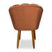 Cadeira de Jantar Pétala Estofada Pés Palito Veludo Terracota - Montanaris Decor