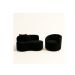 Conjunto 01 Poltrona + Sofá Curvo Orgânico Nature Gaia Suede Preto - Montanaris Decor