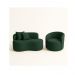 Conjunto 01 Poltrona + Sofá Curvo Orgânico Nature Gaia Suede Verde - Montanaris Decor