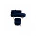 Conjunto 01 Poltrona + Sofá Curvo Orgânico Veludo Azul Marinho - Montanaris Decor