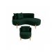 Conjunto 01 Poltrona + Sofá Curvo Orgânico Veludo Verde - Montanaris Decor
