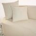Conjunto 02 Poltronas + Sofá e Puff Curvo Orgânico Nature Gaia Boucle Bege - Montanaris Decor