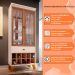 Conjunto Sala de Jantar Cristaleira Liz com Buffet Melanie Off White/Nature - Montanaris Decor