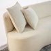Conjunto Sofá Curvo Orgânico + 2Puffs Nature Gaia Boucle Bege - Montanaris Decor
