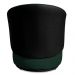 Conjunto Sofá Namoradeira com Poltrona Lara Veludo Verde/PU Preto - Montanaris Decor