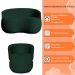 Conjunto Sofá Namoradeira com Poltrona Lara Veludo Verde/PU Preto - Montanaris Decor