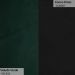 Conjunto Sofá Namoradeira com Poltrona Lara Veludo Verde/PU Preto - Montanaris Decor