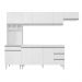 Cozinha Completa Compacta 280cm Madrid Branco - Montanaris Decor