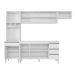 Cozinha Completa Compacta 280cm Madrid Branco - Montanaris Decor
