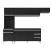 Cozinha Completa Compacta 280cm Madrid Preto - Montanaris Decor