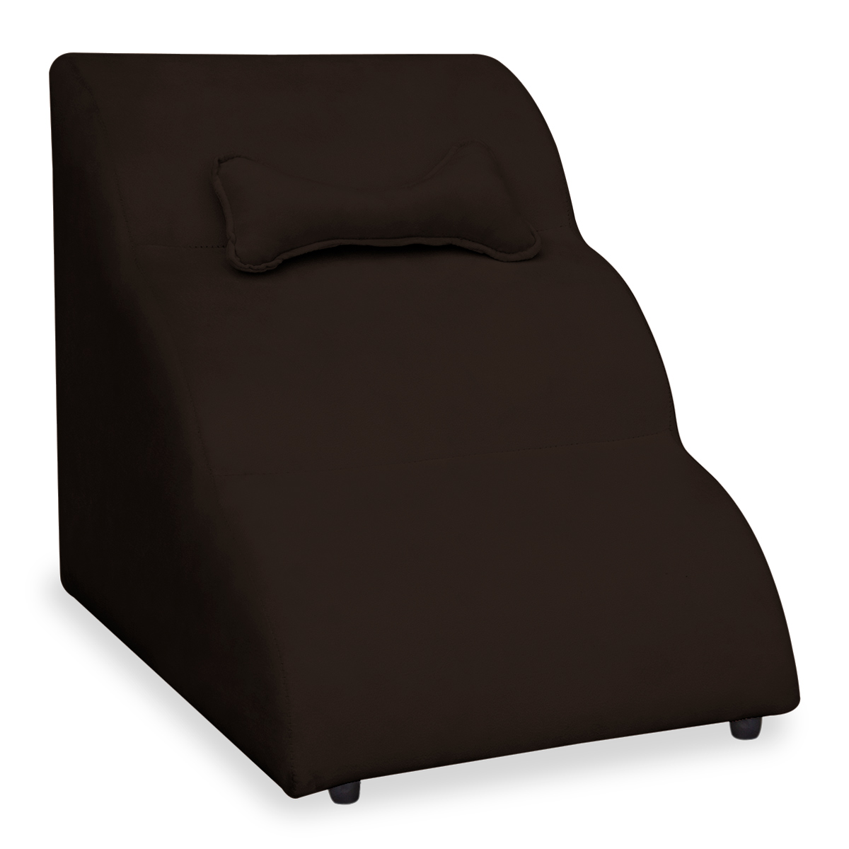 Escada Rampa Pet Nuvem Para Cachorro e Gato + Brinde Suede Marrom - Montanaris Decor