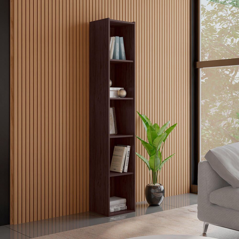 Estante Para Livros com 4 Prateleiras 33cm Julia Castanho - Montanaris Decor