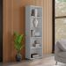 Estante Para Livros com 4 Prateleiras 60cm Julia Branco - Montanaris Decor
