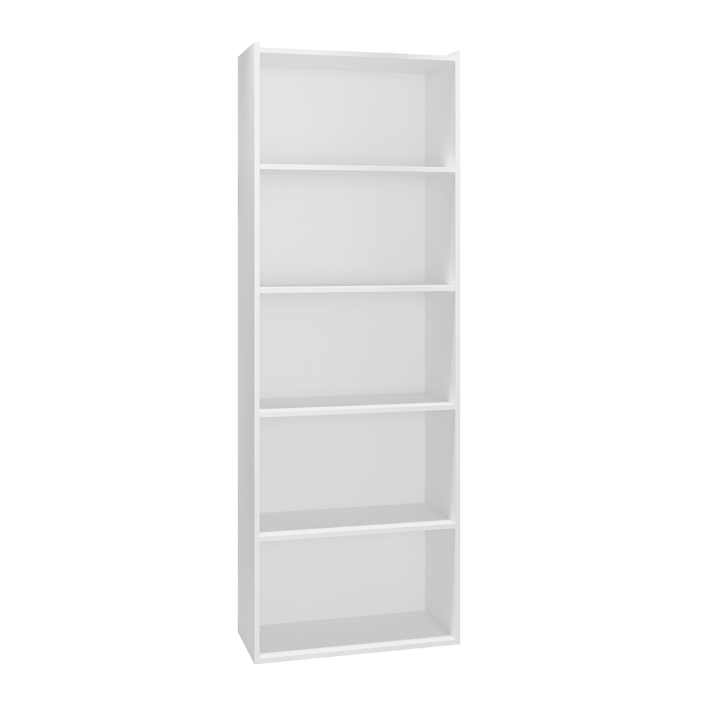 Estante Para Livros com 4 Prateleiras 60cm Julia Branco - Montanaris Decor