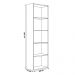 Estante Para Livros com 4 Prateleiras 60cm Julia Castanho - Montanaris Decor