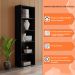Estante Para Livros com 4 Prateleiras 60cm Julia Preto - Montanaris Decor