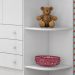 Guarda Roupa 2Portas 3Gavetas Doce Sonho Branco - Montanaris Decor