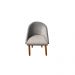 Kit 02 Cadeiras jantar Meia Lua Veludo Cinza - Montanaris Decor